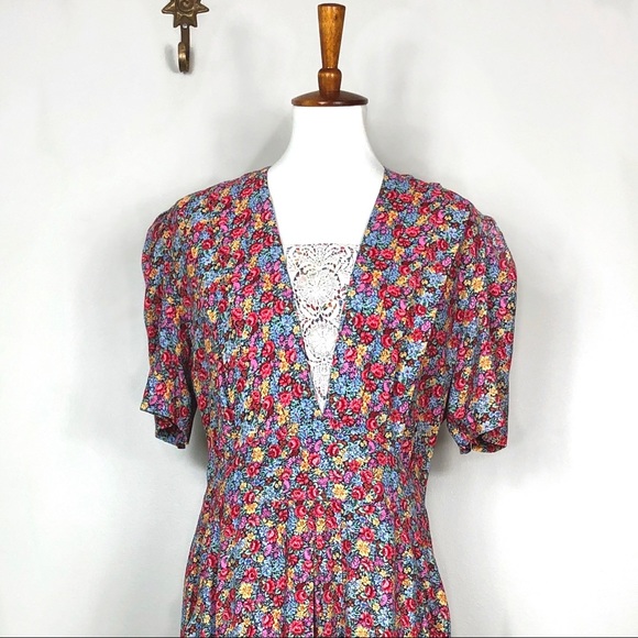 Vintage Karin Stevens Blossom Prairie Dress - Picture 2 of 13